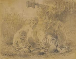 MAKOVSKI Konstantin Egorovich 1839-1915,The picnic lunch,Christie's GB 2011-11-28