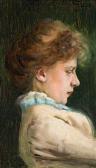 MAKOVSKI Vladimir Egorovitch 1846-1920,Portrait d'une jeune femme.,Damien Leclere FR 2007-12-22