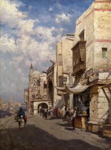 MAKOVSKY Nikolai Egorovich 1842-1886,Street in Cairo,1877,MacDougall's GB 2015-12-02