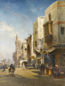 MAKOVSKY Nikolai Egorovich 1842-1886,STREET IN CAIRO,1876,Sotheby's GB 2015-06-02