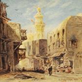 MAKOVSKY Nikolai Egorovich 1842-1886,Street scene in North Africa,1880,Bruun Rasmussen DK 2014-06-10