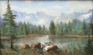 MAKOWSKIJ W 1800-1800,See im Gebirge,Stahl DE 2007-02-24