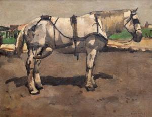 MAKS Kees 1876-1967,A white workhorse,1900,Venduehuis NL 2023-11-16