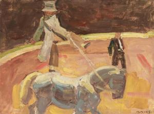 MAKS Kees 1876-1967,On the Panneau, Circus of Paris,1923,AAG - Art & Antiques Group NL 2023-06-19