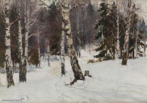 MAKSYUTOV Rashid Garifovich 1925-1996,In the Forest,1965,Shapiro Auctions US 2018-10-06