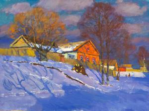 MAKSYUTOV Rashid Garifovich 1925-1996,Sunny winter,1980,Sovcom RU 2021-06-01
