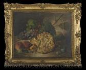 MALACREA Francesco 1812-1886,Still Life with Grapes and Peaches,New Orleans Auction US 2016-01-23