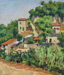 MALAGODI Giuseppe 1890-1968,Paesaggio con casolari,Casa d'Aste Arcadia IT 2023-12-12