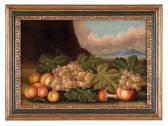 MALAGOLI Francesco 1732,Natura morta con uva, pesche e funghi,Wannenes Art Auctions IT 2014-05-28