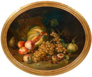MALAGOLI Francesco 1732,Still life of fruits with grapes, peaches,,18th century,Galerie Koller 2018-03-23