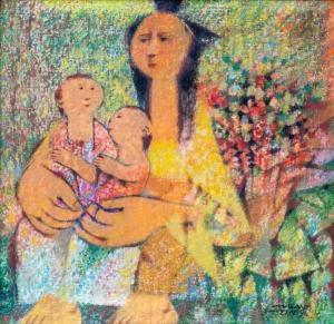 MALANG SANTOS MAURO 1928-2017,Kambal,1996,Leon Gallery PH 2024-03-09