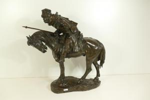 MALAVOLTI ANGIOLO ANTONIO 1876-1947,Soldat Cosaque sur cheval,Rops BE 2021-03-28