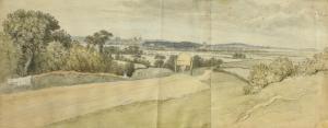MALCHAIR John Baptiste,A Distant View of Oxford from the Abingdon Road,Charterhouse 2020-06-04