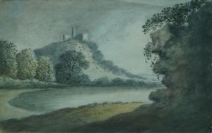 MALCHAIR John Baptiste 1731-1812,Castle above a lake,Rosebery's GB 2020-01-25