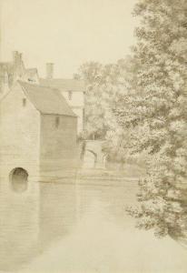 MALCHAIR John Baptiste 1731-1812,Oxford from Magdalen bridge, 23rd June 1775,Rosebery's 2019-11-21