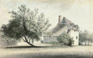 MALCHAIR John Baptiste,View of Treadwell's garden, St. Toles, Oxford,1775,Christie's 2010-11-04