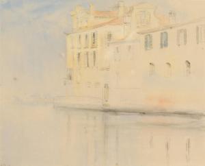 Malcolm Beatrice 1800-1900,House on the Lagoon Venice,1906,John Nicholson GB 2021-08-11
