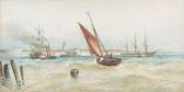 MALCOLM LLOYD Robert,Harbour scene,1891,Dreweatts GB 2017-10-24