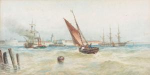 MALCOLM LLOYD Robert,Harbour scene,1891,Dreweatts GB 2017-10-24