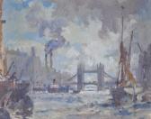 MALCOLM ROBERT ROGERS 1915,Shipping in the pool of London,Burstow and Hewett GB 2010-08-25