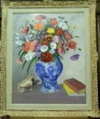 Malcolm Thalia Wescott 1888,Bouquet de fleurs et coquillage,Millon & Associés FR 2012-07-06
