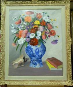Malcolm Thalia Wescott 1888,Bouquet de fleurs et coquillage,Millon & Associés FR 2016-09-29
