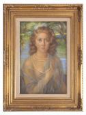 MALDARELLI Giuseppe,Ritratto di signora con collana di perle,Felima Art Casa d'Aste 2022-09-24