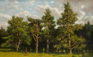 MALECKI Wladyslaw Aleksander 1836-1900,On the edge of the pine forest,Desa Unicum PL 2023-06-15