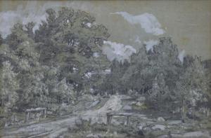 MALECKI Wladyslaw Aleksander 1836-1900,Pejzaż leśny z drogą,1869,Rempex PL 2023-03-15