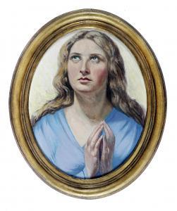 MALESCI Giovanni 1884-1969,La preghiera della Vergine,1924,Gonnelli IT 2023-11-28