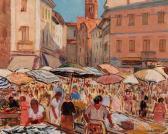 MALESCI Giovanni 1884-1969,Mercato a Grosseto,Finarte IT 2007-06-05