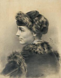 MALESZEWSKI Tytus 1827-1898,Portrait of a young woman,1889,Agra-Art PL 2014-10-12