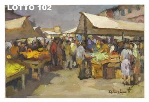 MALFANTI Giacomo 1907-1998,IL MERCATO,Iori IT 2015-05-09