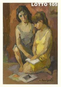 MALFANTI Giacomo 1907-1998,RAGAZZE IN LETTURA,Iori IT 2015-05-09