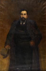 MALHOA Jose 1855-1933,Retrato de figura masculina,1934,Palacio do Correio Velho PT 2008-12-17