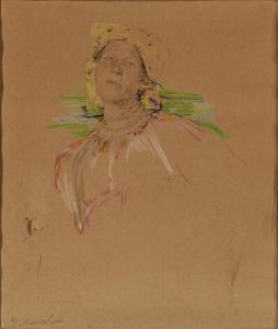 MALIAVINE Philippe Andreevitch 1869-1940,Two drawings of peasant women,Bonhams GB 2014-09-07