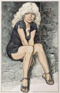 MALIK,une jeune femme blonde en tenue sexy,Millon & Associés FR 2021-06-27