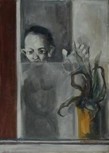 MALINCONI Nazzareno 1939,Finestra con bambino,1966,Galleria Pananti Casa d'Aste IT 2014-07-18