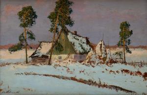 Malinowski Andrzej 1885-1932,Huts under the snow,Desa Unicum PL 2023-08-31