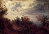 MALITSCH Ferdinand 1820-1900,Romantic Landscape with Clouds Lit by Moon,Kieselbach HU 1998-03-20