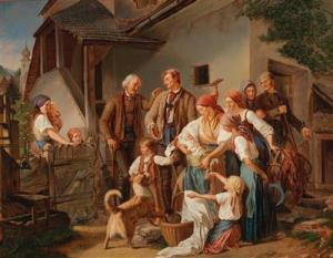 MALITSCH Ferdinand 1820-1900,The Foundling,Palais Dorotheum AT 2017-09-13