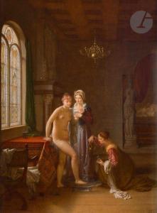 MALLET Jean Baptiste 1759-1835,La Toilette nuptiale,1832,Ader FR 2023-03-21