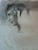 MALLET ROMILLY Clementine,Etude de profil féminin,1813,Galartis CH 2012-09-23