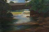 MALMQUIST Harold C 1899-1982,Covered Bridge, Ohio,1940,Gray's Auctioneers US 2012-10-31