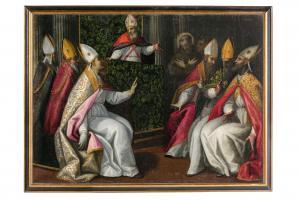 MALOMBRA Pietro,Papa Innocenzo III approva la proto-regola frances,Wannenes Art Auctions 2022-11-29
