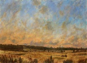 MALONE Robert R 1933,Autumnal Pastoral Landscape,1999,New Orleans Auction US 2010-07-17