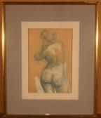 MALTESTE Louis 1862-1928,Femme nue de dos,1896,Etienne de Baecque FR 2013-04-16