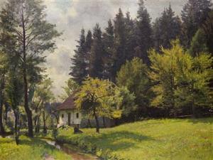 MALY Vaclav 1874-1935,A Cottage by the Forest,Palais Dorotheum AT 2018-05-26