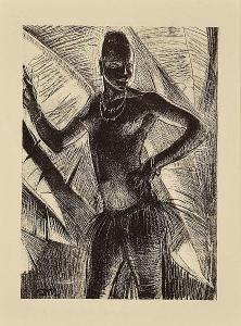 MAMBOUR Auguste Andre 1896-1968,Récits du Congo : femme debout,Hotel Des Ventes Mosan BE 2018-03-14