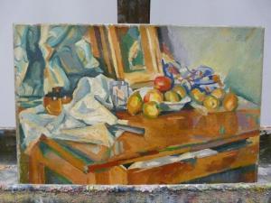 MAMIE Paul 1914-2000,nature morte aux pommes,Vassy-Jalenques FR 2008-04-05